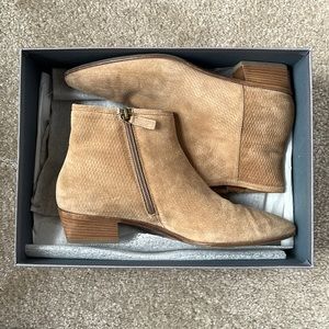 Aquatalia Fire Perforated Suede Booties